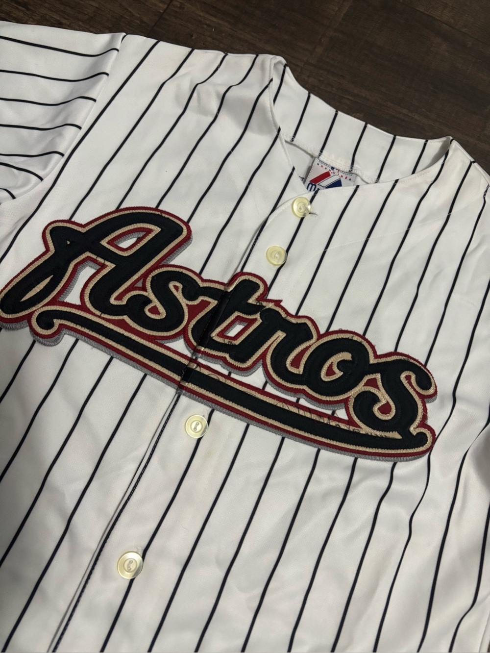 Houston Astros Majestic Baseball Jersey Lance Berkman #17 Youth Medium - Picture 3 of 7
